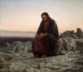 Christ in the Wilderness Desert Ivan Kramskoi Christian Catholic